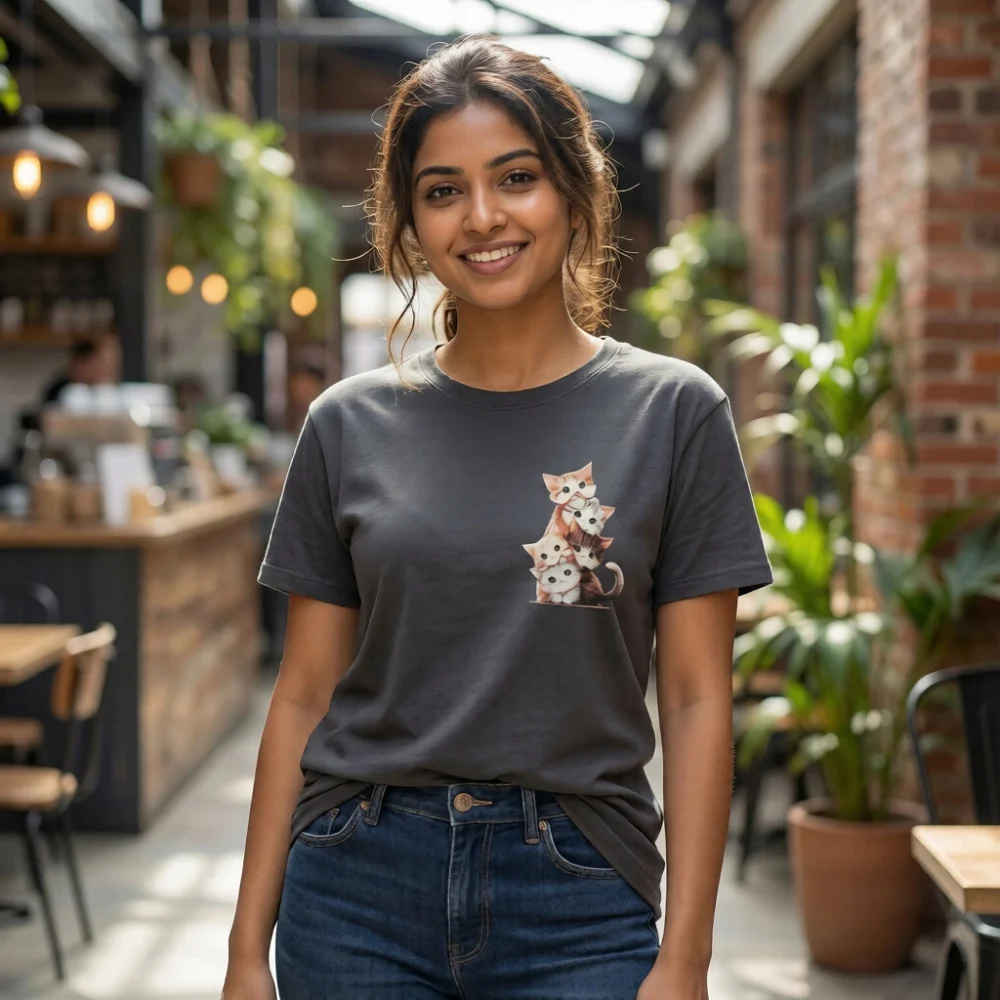 Cute Paws Women’s Printed T-Shirt