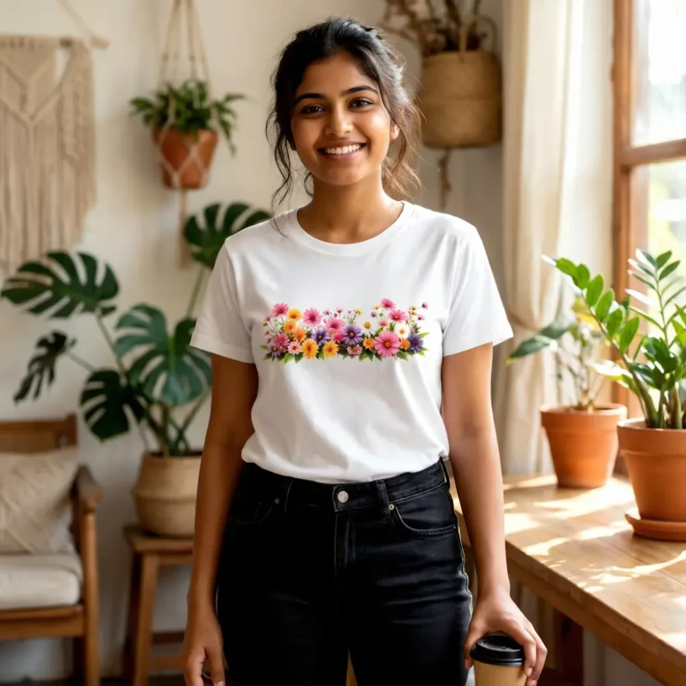 Bloom Theory – Floral Front Tee